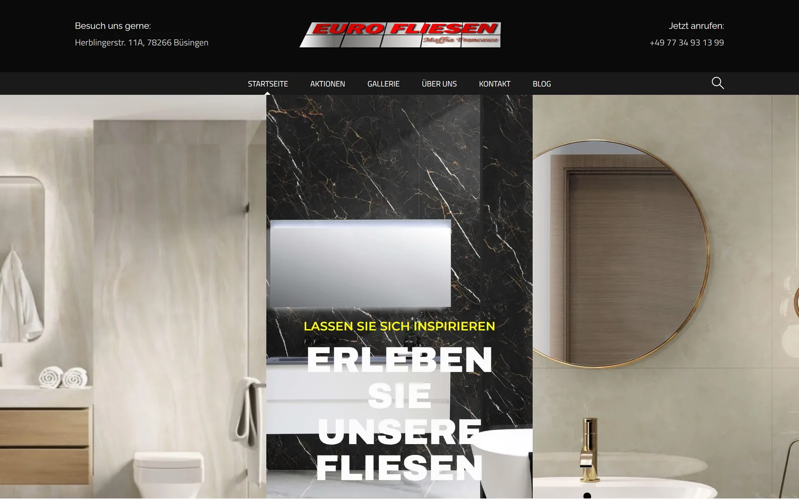 Website von Eurofliesen Maffia