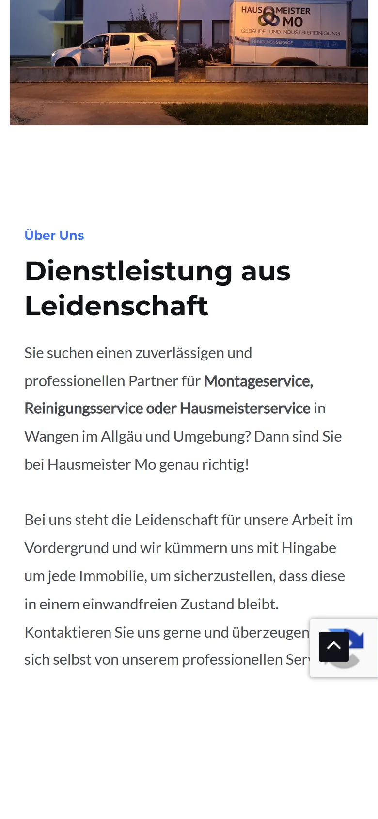 Website von Hausmeister MO