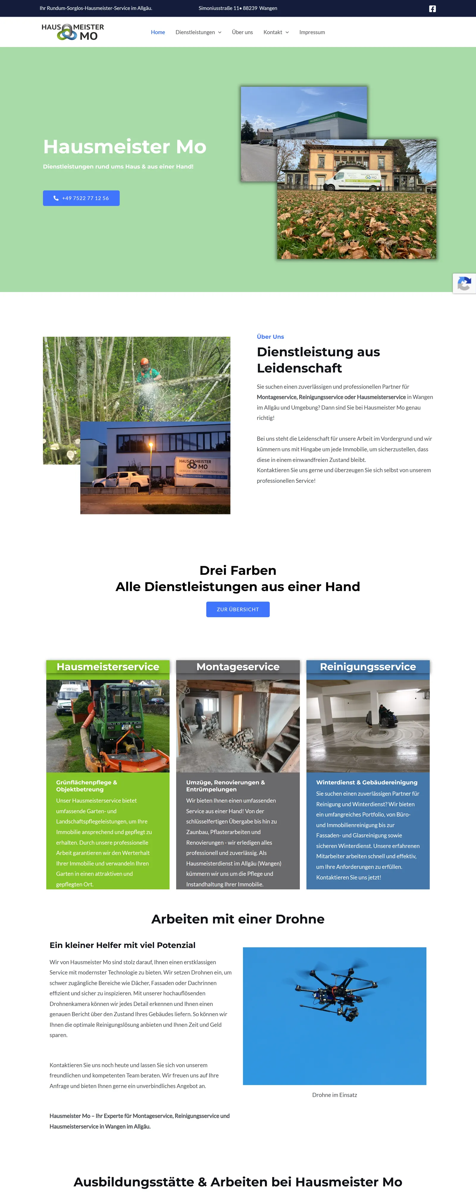 Website von Hausmeister MO